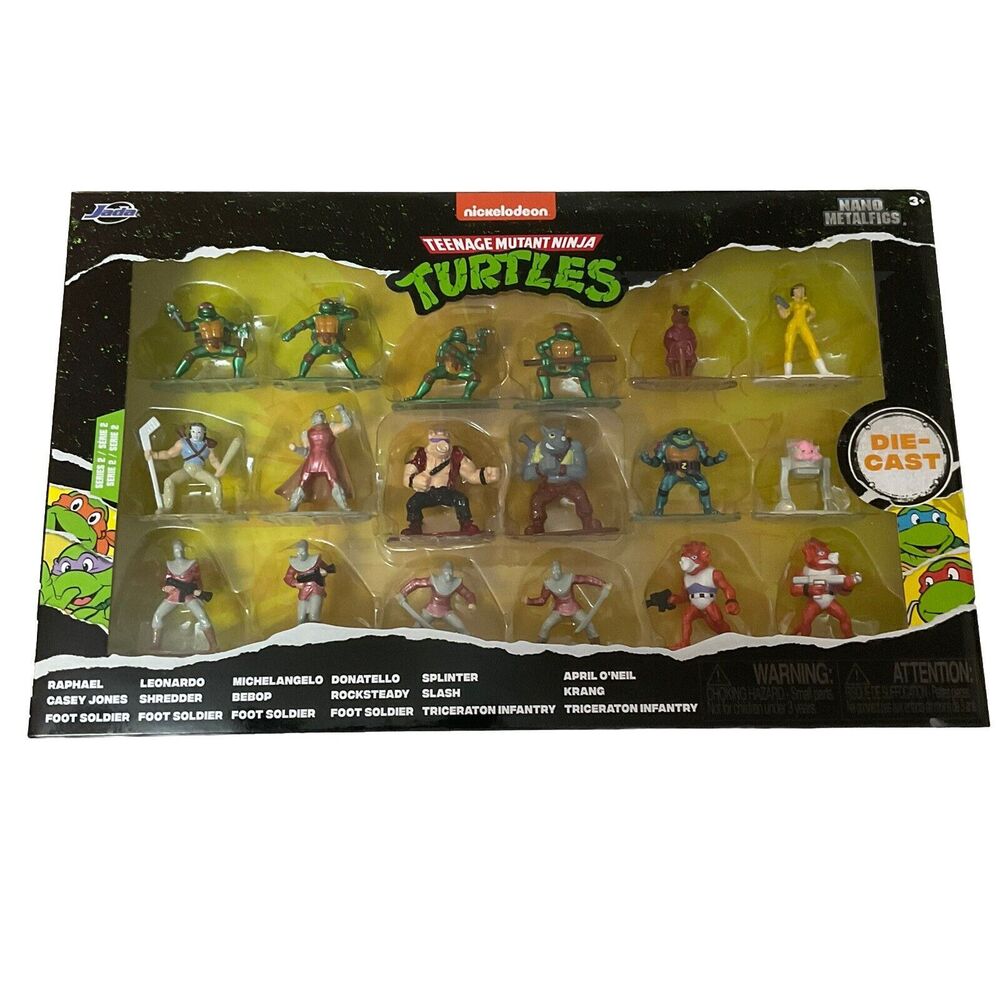 Nickelodeon Teenage Mutant Ninja Turtles  Jada Nano Metalfigs 18 Figures New